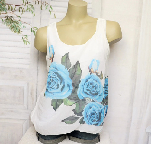 Weißes blumen chiffon spitzen - weißes,