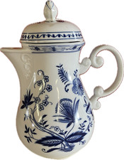 Kaffeekanne Wellco Zwiebelmuster Design Krefeld Porzallan .