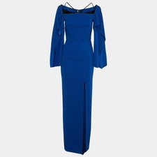 Roland mouret maxikleid - roland, blau