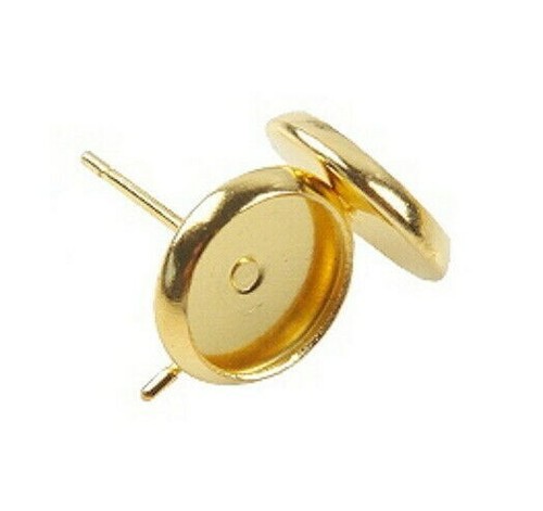 Ohrstecker fassung gold - 10,