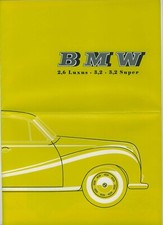 BMW V 8 1952 - 1964 Auto Prospekt Verkaufsprospekt Reklame sales brochure RP