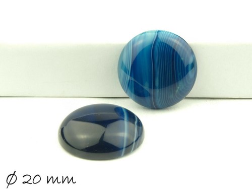 Stk blauer achat cabochons - 2,