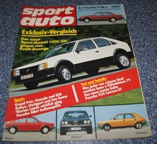 Sport Auto 11/1979 Opel Kadett