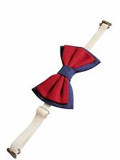 Baby Fliege für Taufanzug Babyanzug Taufoutfit Taufe blau verstellbarer Gummizug