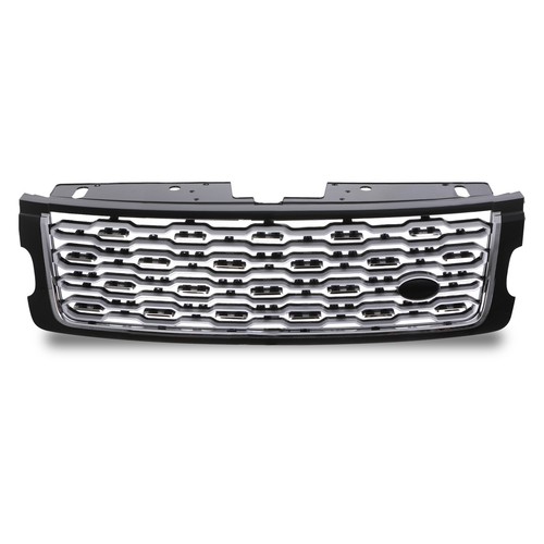 Schwarz silber kühlergrill - schwarz,