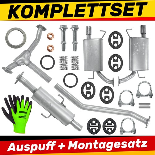 Auspuff schalldämpferset für - schalldämpferset,