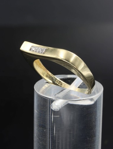 585 gelbgold ring mit - 585/-,