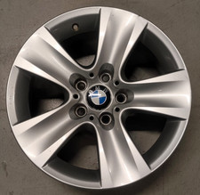 Alufelge orig. 5er BMW 8x17" ET30 6790172 silber, gebraucht inkl. Deckel