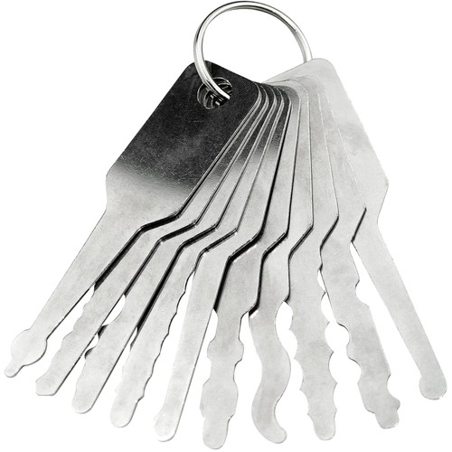 Lockpicking set edelstahl - edelstahl,, 10