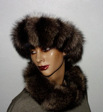 Waschbär Pelz Stirnband Echt