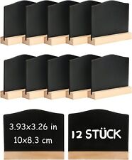 12 Stück Mini Kreidetafel mit