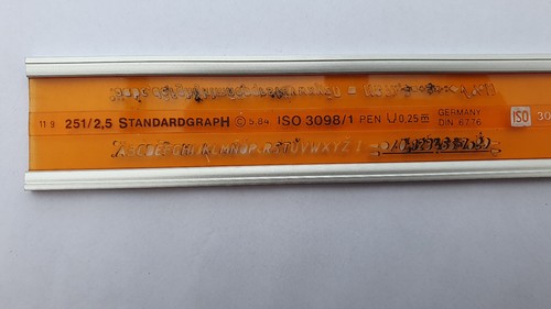 Schriftschablone standardgraph