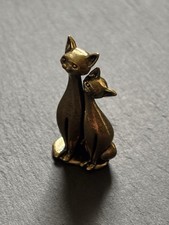 Katzen Figur aus Messing |
