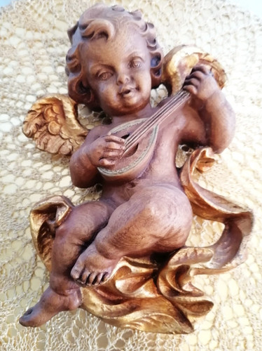 Engel putte mit mandoline - engel,
