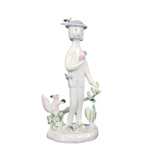 ROSENTHAL Porzellanfigur Junger Kavalier mit Herz 16cm 5121 Raymond Paynet