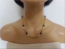 Neu edles collier glas onyx - neu,