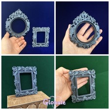 2 Stück Viktorianischer Bilderrahmen Puppenhaus Miniatur 1/6 Maßstab Wohnzimmer