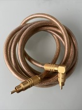 SUBWOOFER KABEL 2,5 m Top-Qualität CINCHSTECKER GERADE+GEWINKELT transparent 8mm