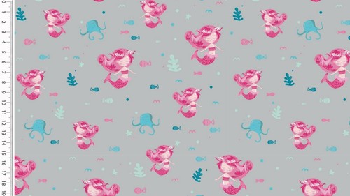 Jersey baumwollstoff grau rosa - jersey,