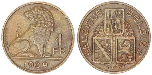 Belgien franc 1939 - ,