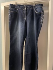 modische Jeans Hose  Gr. 48 von *DOLLYWOOD*  mit Glitzer