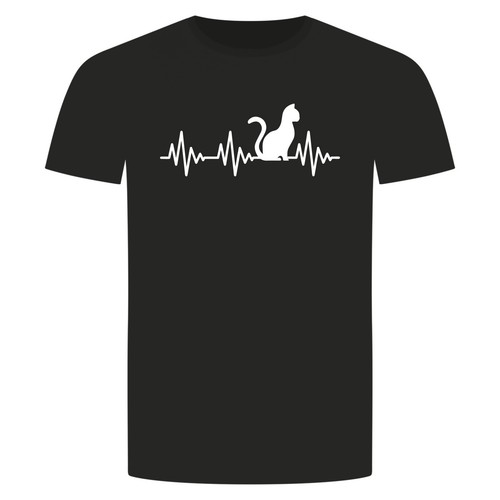 Herzschlag katze shirt ekg - t-shirt,