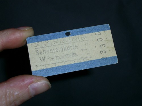 Alte bahnsteigkarte - alte,