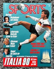 === SPORTS Magazin 1990 Illustrierte Heft Tennis Formel 1 Fußball WM Italien