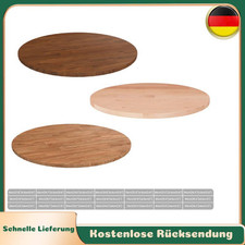 Runde Tischplatte Unbehandeltes Massivholz Eiche Platte mehrere Auswahl vidaXL
