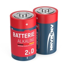 2x ANSMANN Alkaline Batterie Mono D 1,5V, LR20, 1514-0000