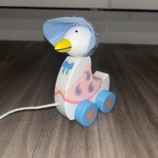 Jemima Pfützenente Nachziehspielzeug Holzspielzeug Peter Hase Beatrix Potter Orangenbaum