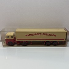 O228 Modellauto 1:87 Wiking Scania 111 Hamburger Spedition Sattelzug WM 512