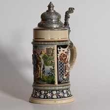 Antik Bierkrug Tompeter