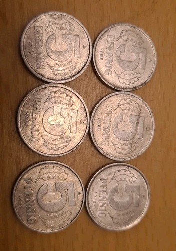 Pfennig ddr stück - ddr, 6
