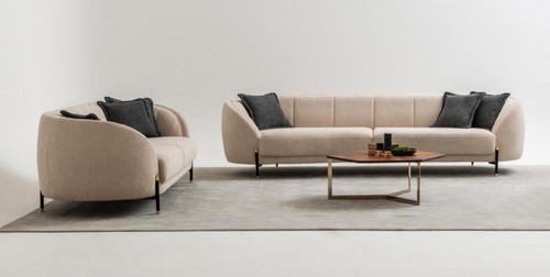 Modern sofa sitzer beige - modern,