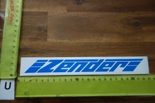 Alter Aufkleber Motorsport Tuning Zubehör Rallye ZENDER (blau/weiß)