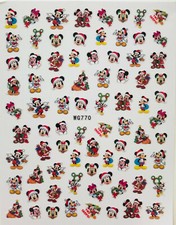 WEIHNACHTEN Nail Art Nagel Sticker selbstklebend Tattoo Mickey Mouse WG770-1601