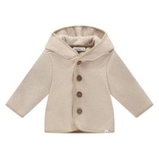 Babyface Jacke aus Bambusmischung – Kuschelige Babyjacke mit Kapuze und Knopfver