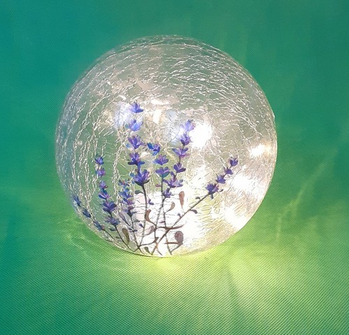 Glaskugel 15cm craquelé glas - 15cm, craquelé-glas