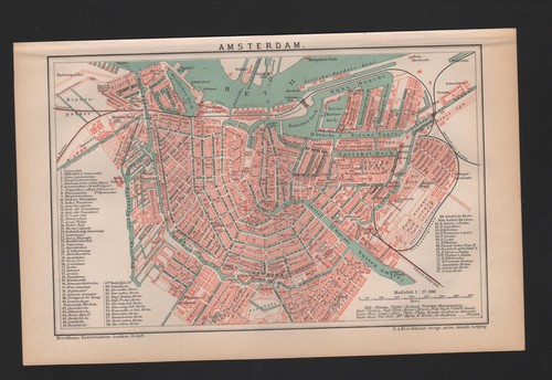 Landkarte city map - , 1893