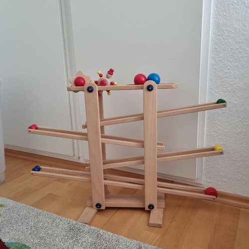 Kugelbahn holzspielzeug sehr - kugelbahn,, holzspielzeug,