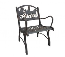 Massive Gusseisen Bank