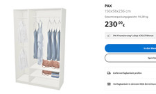 Zwei gebrauchte weiße IKEA