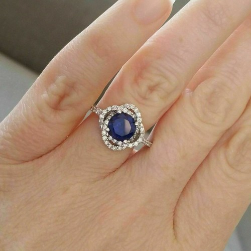 Schön karat rund - 2,35, blau