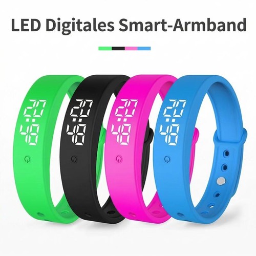Led digital smart armbanduhr - led,