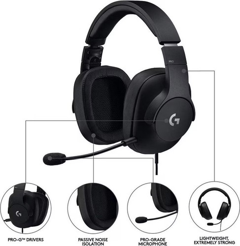 Gaming headset logitech pro - logitech, g