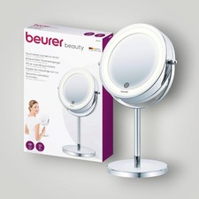 Beurer BS 55 LED Kosmetikspiegel 7x Vergrößerung dimmbar, Bad Spiegel