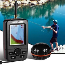 100M Echolot Fischfinder Sonar Detektor mit Dot Matrix Attraktive Lampe Tragbar
