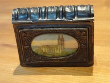 Antik Rosenkranz Etui Schuckdöschen Bibel Gesangbuch Silber versilbert