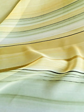 Gardinen Schal Vorhang Stoff Meterware grün gelb Linien Breite 1,48m transparent